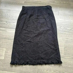 CONNIE’S Moon Light In Los Angeles | Vintage  Black Sparkle Tweed Skirt